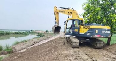 Surge in Saryu, river 69 cm away from red mark