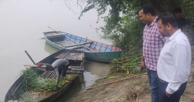 The water level of Saryu decreased and the land was cut off, people in fear