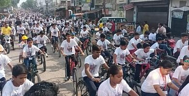 Taking out a rally gave the message of staying healthy