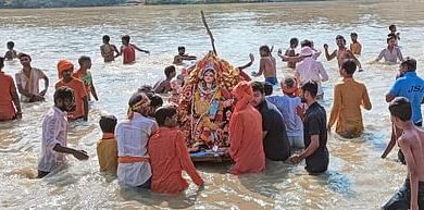 Farewell to mother while dancing to the beat of drum